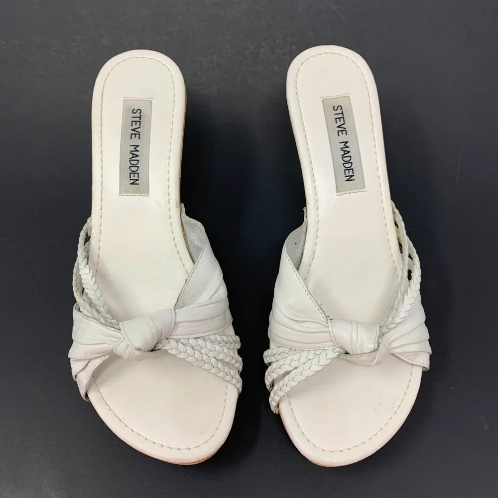 (SOLD)Steve Madden Knotted Leather Mule - Picture 2 of 9